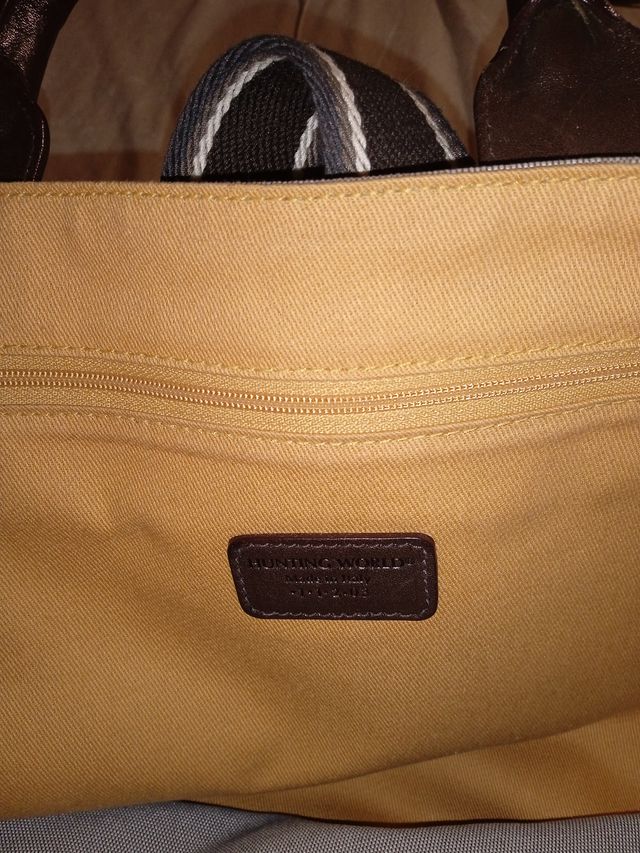 Borsa Hunting World Beige/Marrone