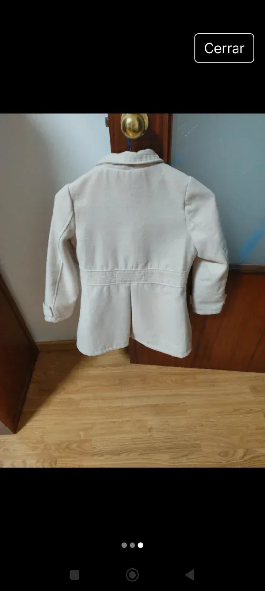 Abrigo niña largo 66 y de sisa 40 talla 8-9