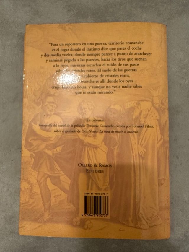 Libro Territorio Comanche de Pérez-Reverte