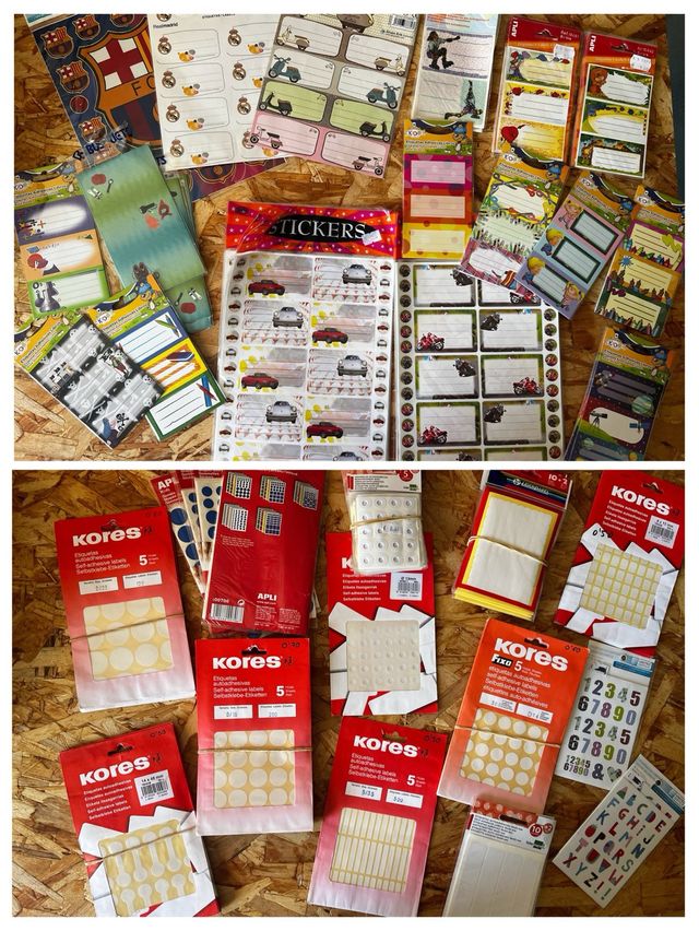 Lote 11. Etiquetas libro