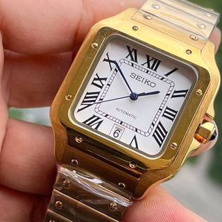 Seiko Mod "Santos" Dorado