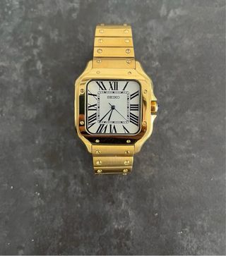 Seiko Mod "Santos" Dorado