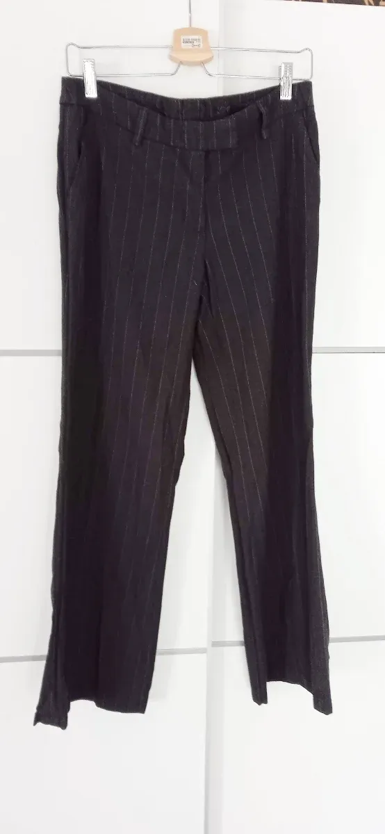 Pantalones grises rayas diplomáticas talla 38