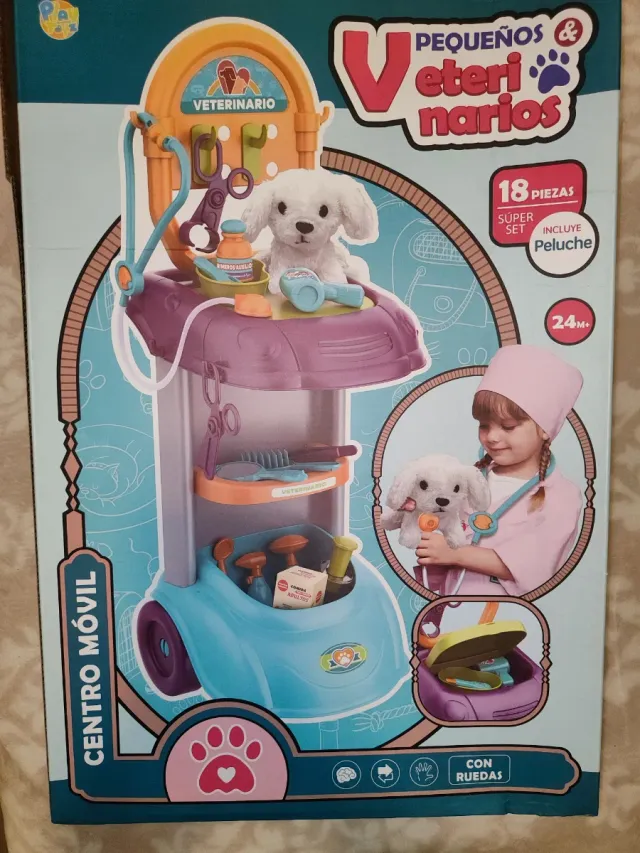 Centro Móvil Veterinario Juguete 18 Piezas