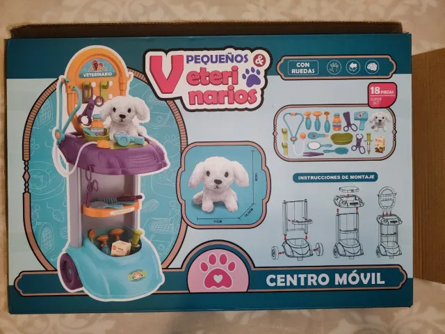 Centro Móvil Veterinario Juguete 18 Piezas