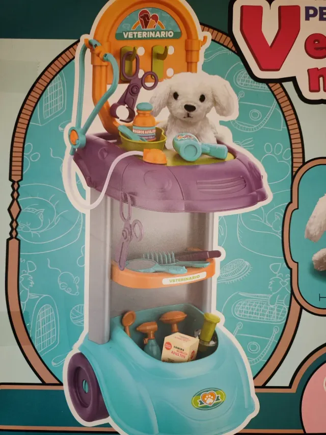 Centro Móvil Veterinario Juguete 18 Piezas