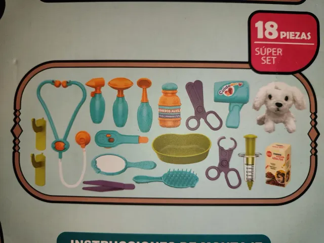 Centro Móvil Veterinario Juguete 18 Piezas