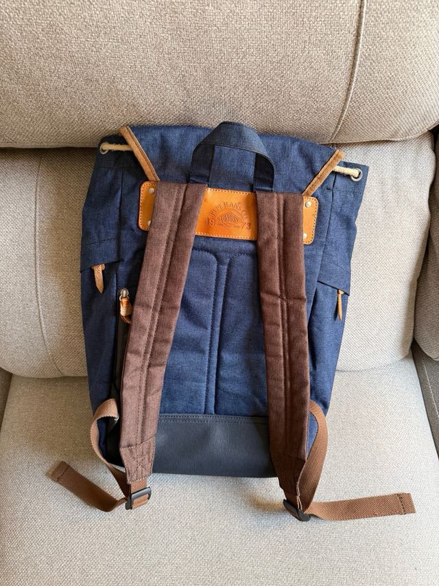 Mochila Pepe Jeans azul y marrón