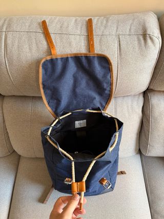 Mochila Pepe Jeans azul y marrón