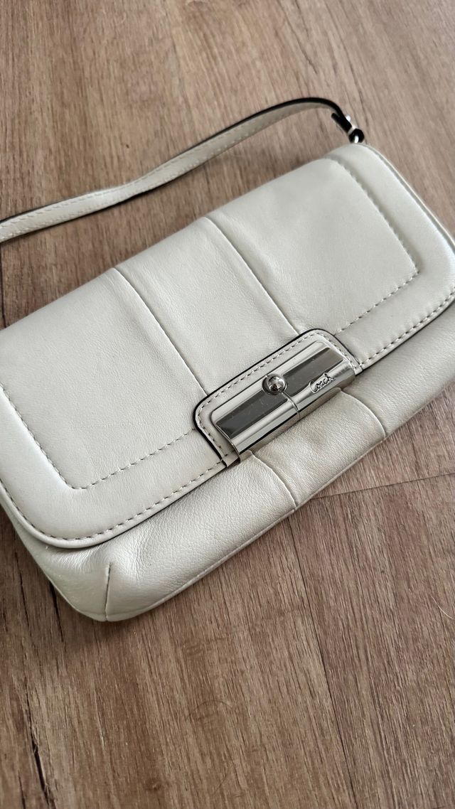 Bolso Coach Couro Branco