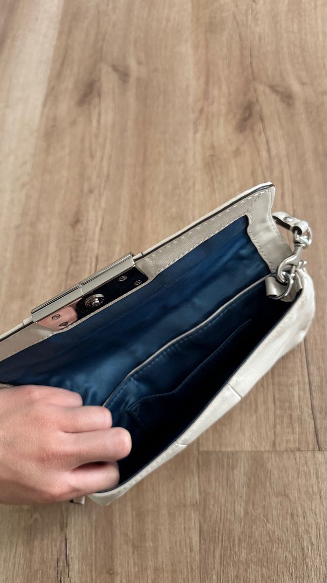 Bolso Coach Couro Branco