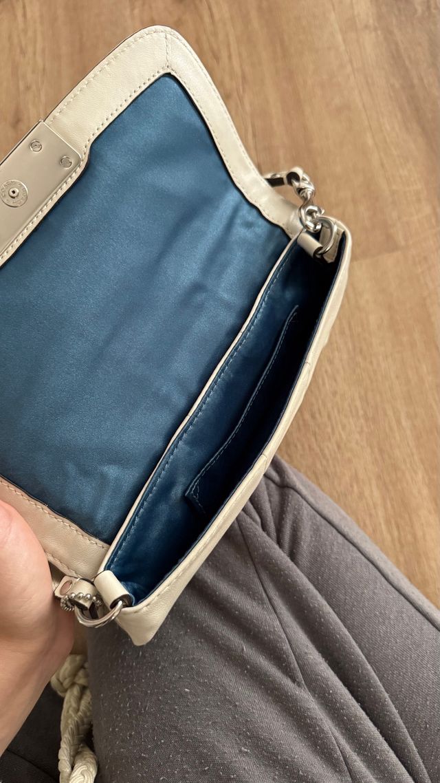 Bolso Coach Couro Branco