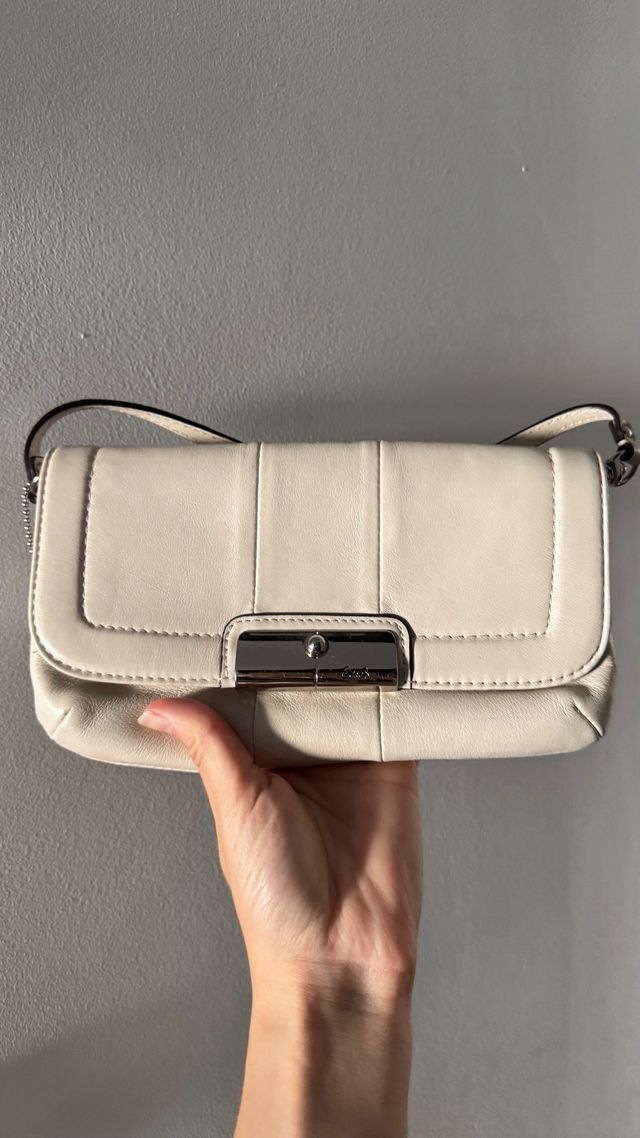 Bolso Coach Couro Branco