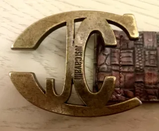 Cintura Just Cavalli Pelle Marrone