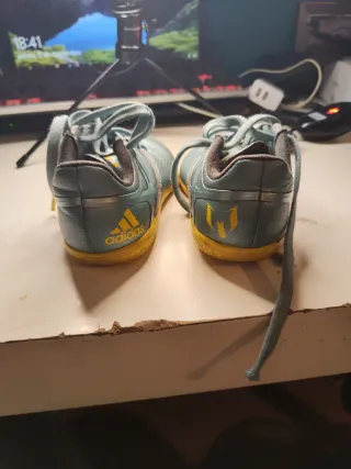 Adidas Messi Botines Fútbol Teal/Amarillo