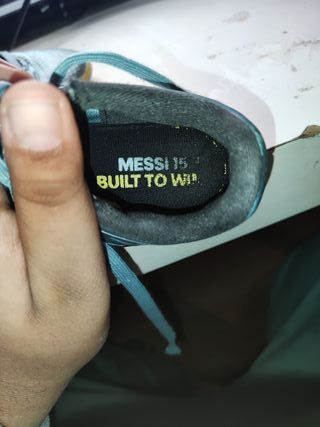 Adidas Messi Botines Fútbol Teal/Amarillo