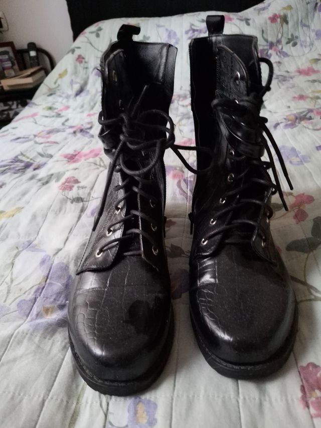 Stivali biker donna neri