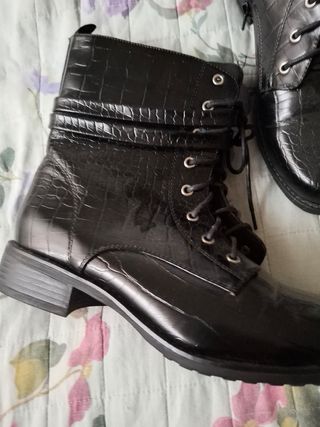 Stivali biker donna neri