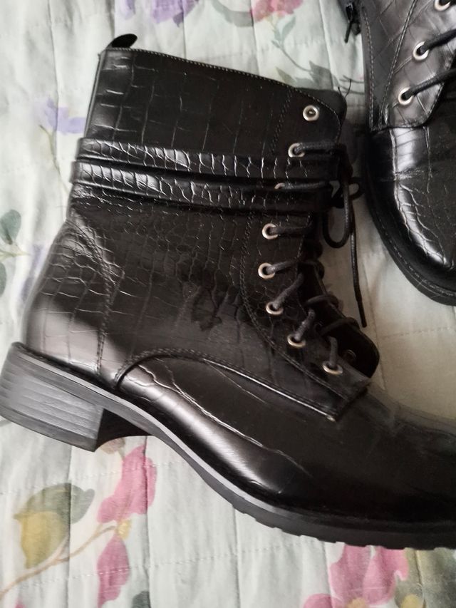 Stivali biker donna neri