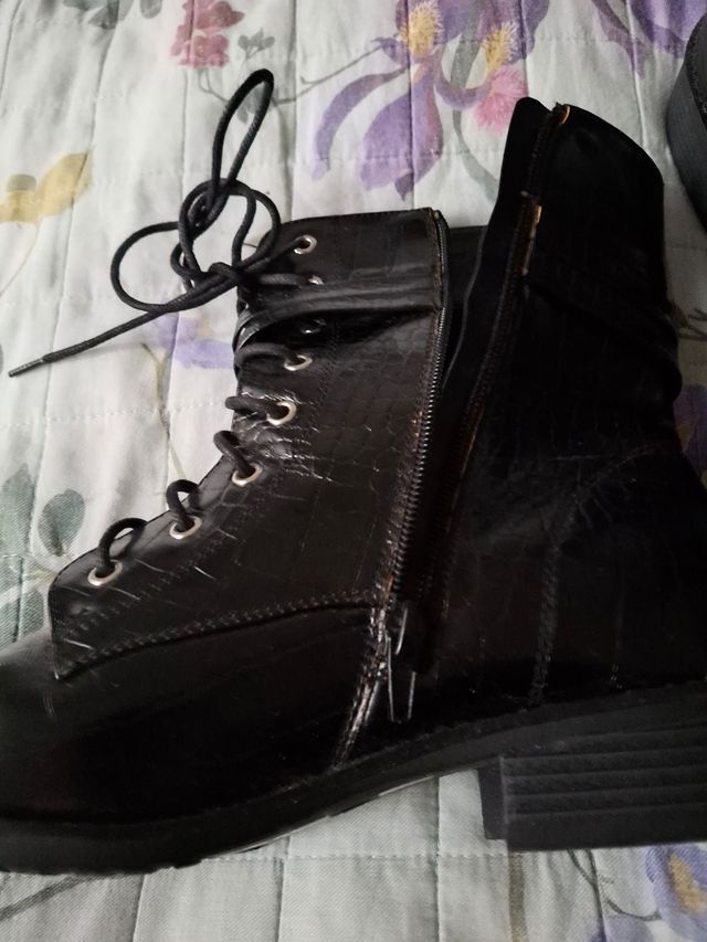 Stivali biker donna neri