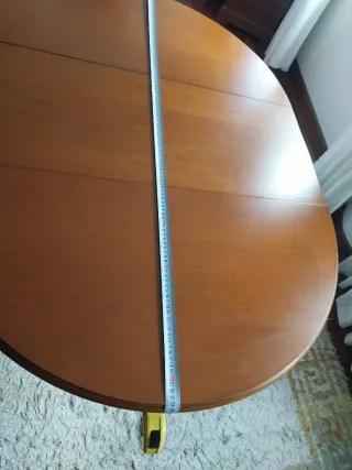 Mesa extensible de madera