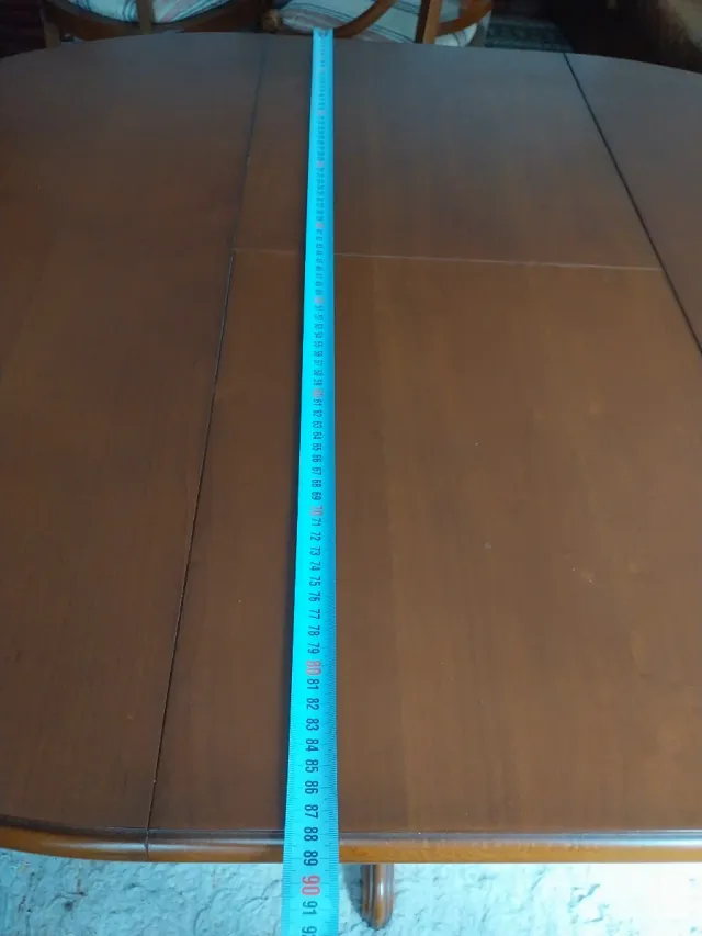 Mesa extensible de madera