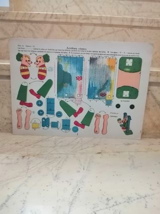 Lote 2 Recortables Antiguos La Tijera Acróbata