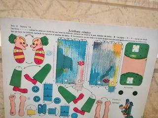 Lote 2 Recortables Antiguos La Tijera Acróbata