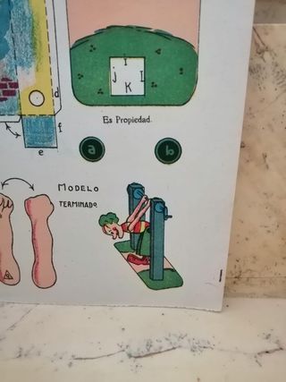 Lote 2 Recortables Antiguos La Tijera Acróbata