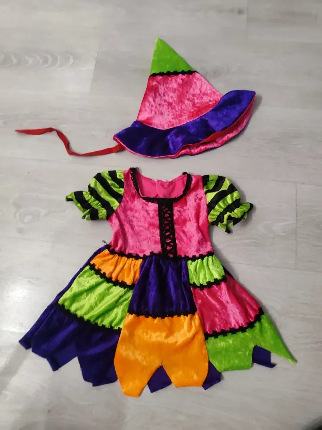 Disfraz Bruja Multicolor Talla Infantil
