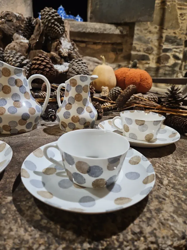 Juego de café de porcelana castro sargadelos