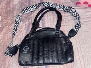 Bolso J&L Negro Cuero