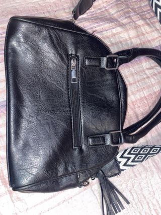 Bolso J&L Negro Cuero