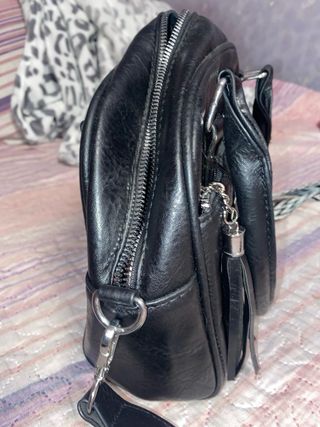 Bolso J&L Negro Cuero
