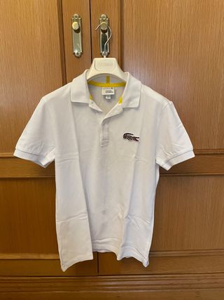 Polo Lacoste Blanco Talla XS