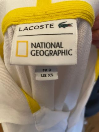 Polo Lacoste Blanco Talla XS