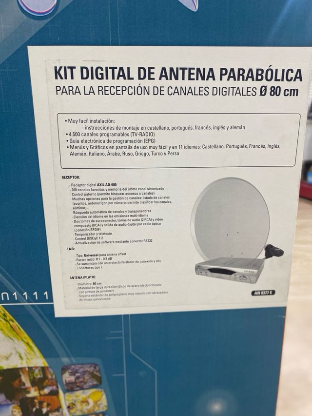 Kit Antena Parabólica AXIL Ø 80 cm