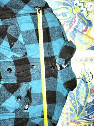 Camisa Dickies cuadros azul y negro