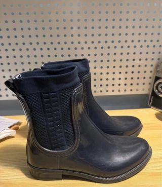 Botas de agua azul marino impermeables