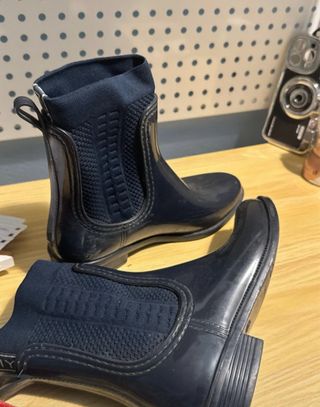 Botas de agua azul marino impermeables