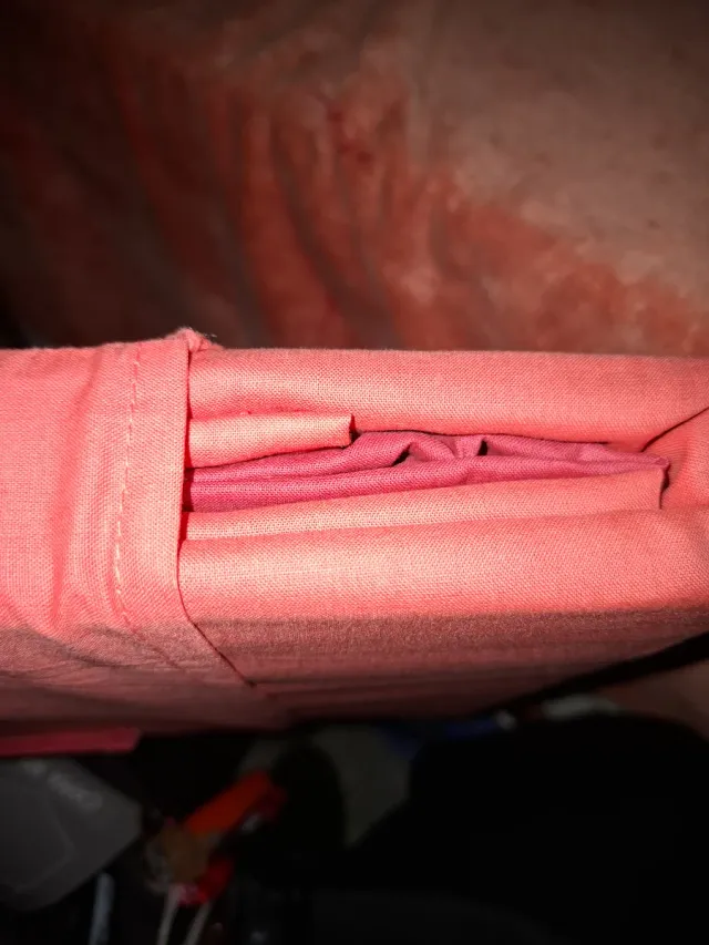 Funda nórdica Lois 90 algodón,coral /granate.