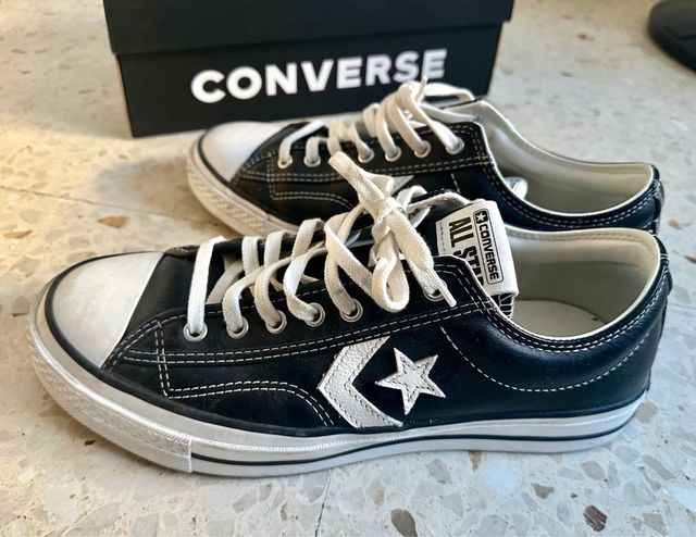 Converse Star Player Piel Negro