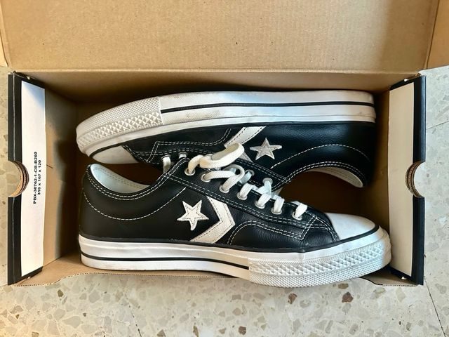 Converse Star Player Piel Negro