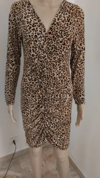 Abito donna fantasia leopardata