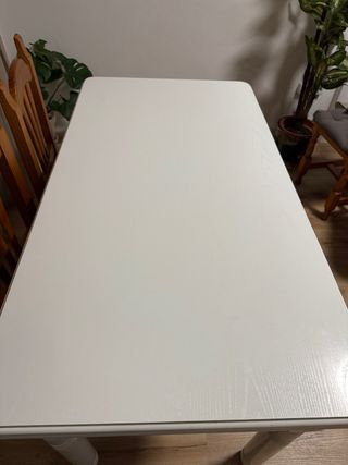 Mesa extensible madera blanca 130-190cm