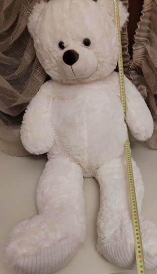 Orsacchiotto di peluche bianco panna