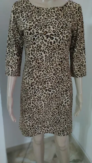 Abito donna fantasia leopardata