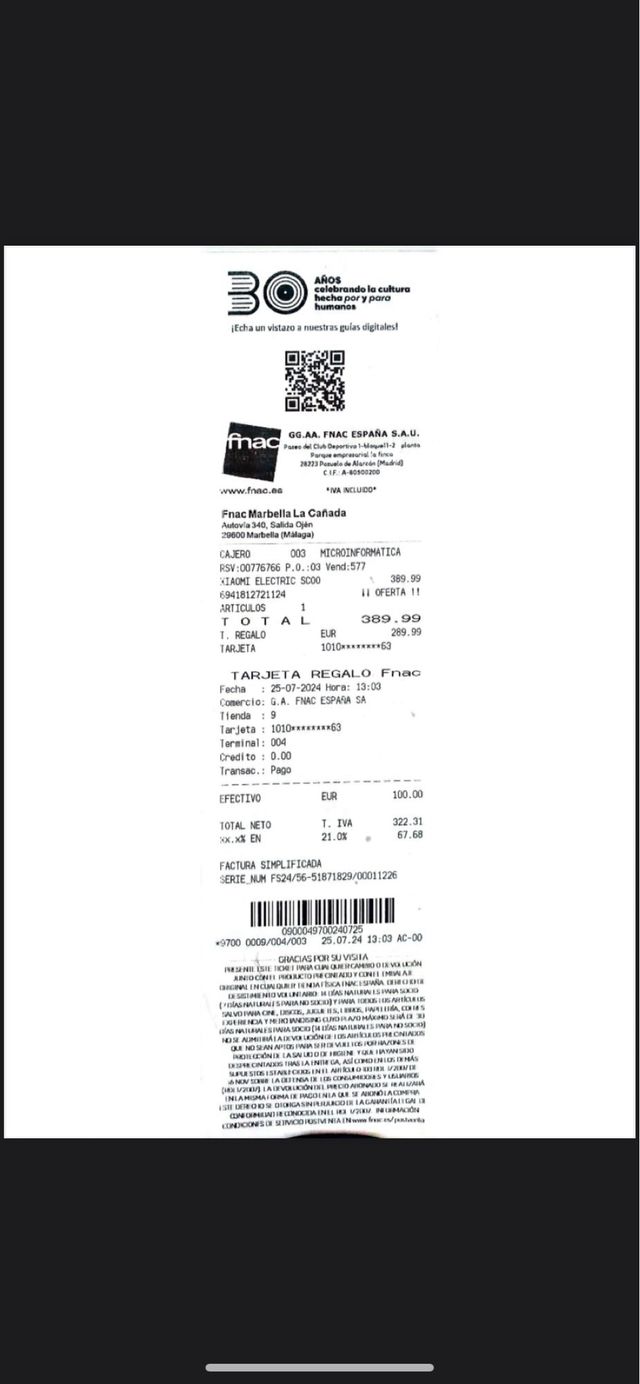 Patinete Eléctrico Xiaomi