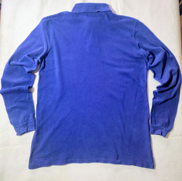 Polo Lacoste azul – manga larga