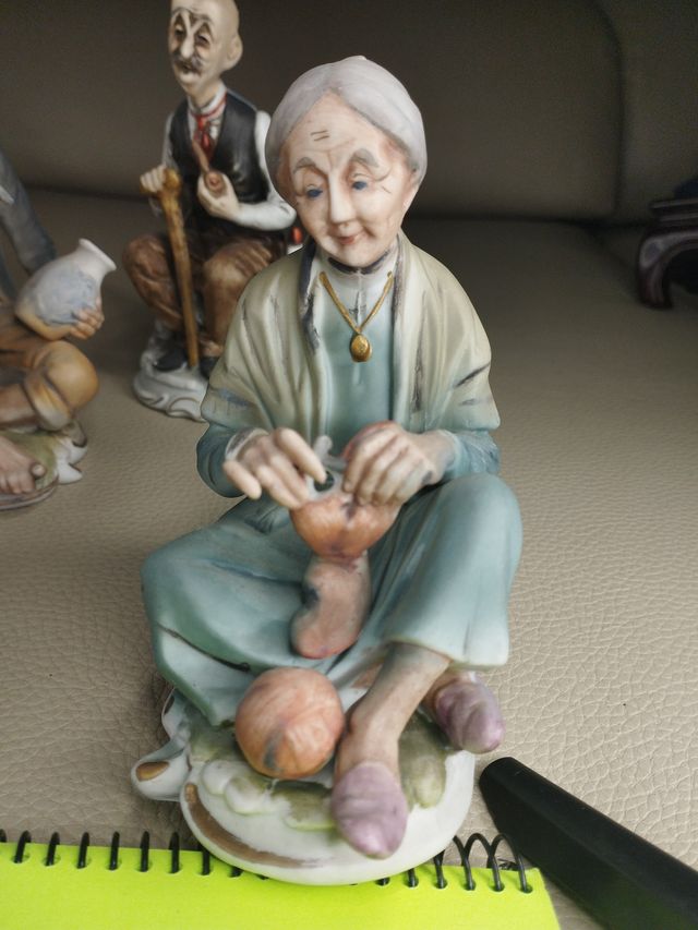 4 Figuras Porcelana Japonesas Ancianos